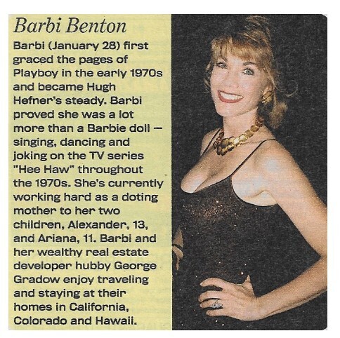 Benton, Barbi / Working Hard As a Doting Mother | Magazine Article | January 2000