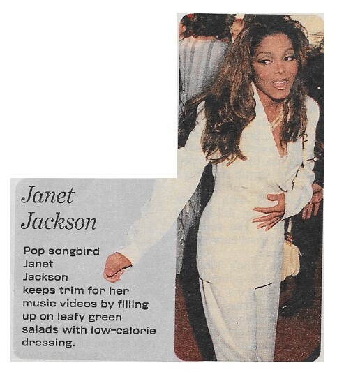 Jackson, Janet / Leafy Green Salads | Magazine Photo | January 2000