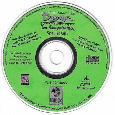 Dogz / Your Computer Petz - Special Gift | CD-Rom | 1996 | PF.Magic