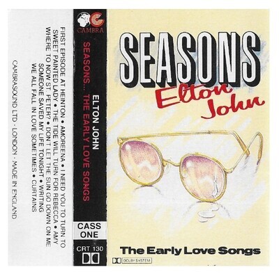 John, Elton / Seasons - The Early Love Songs | Cambra CRT-130 | Cassette Insert | 1984 | England
