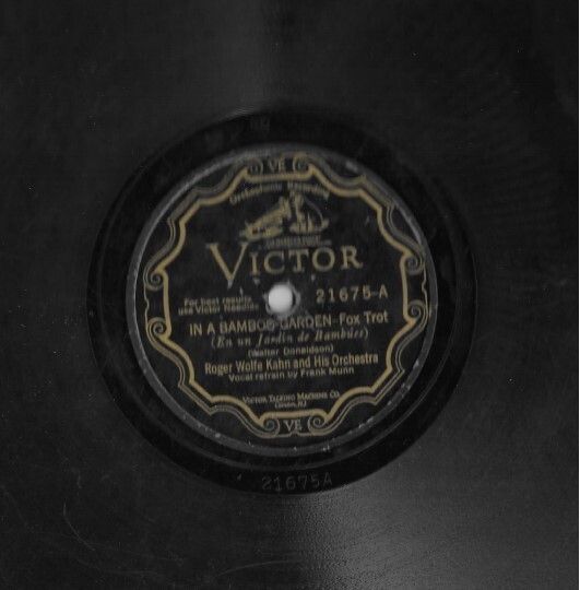 Kahn, Roger Wolfe / In a Bamboo Garden | Victor 21675 | 10 Inch Shellac Single (78 RPM) | 1928