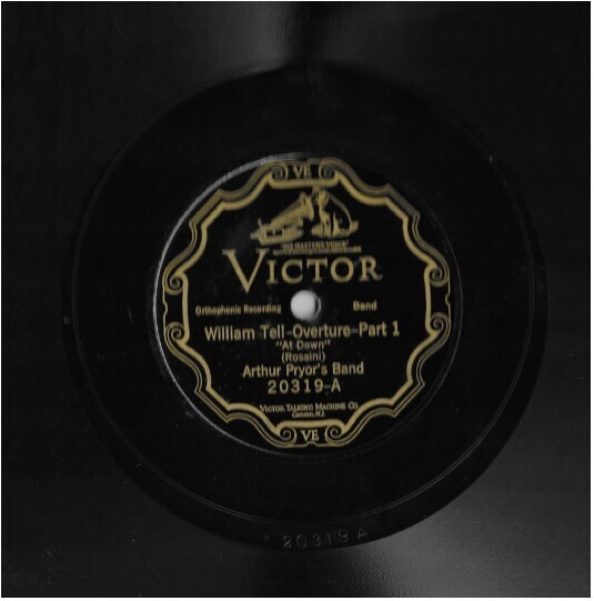 Pryor, Arthur (Band) / William Tell Overture | Victor 20319 | 10 Inch Shellac Single (78 RPM) | 1918