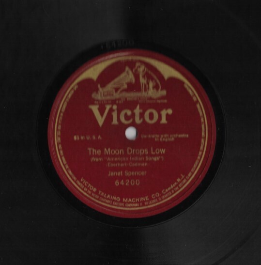 Spencer, Janet / The Moon Drops Low | Victor 64200 | 10 Inch Shellac Single (78 RPM) | 1911