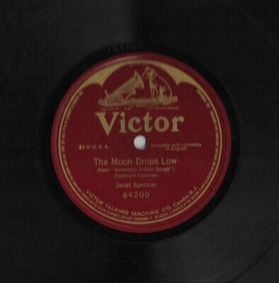 Spencer, Janet / The Moon Drops Low | Victor 64200 | 10 Inch Shellac Single (78 RPM) | 1911