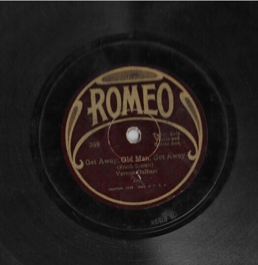 Dalhart, Vernon / Get Away, Old Man, Get Away | Romeo 399 | 10 Inch Shellac Single (78 RPM) | 1927