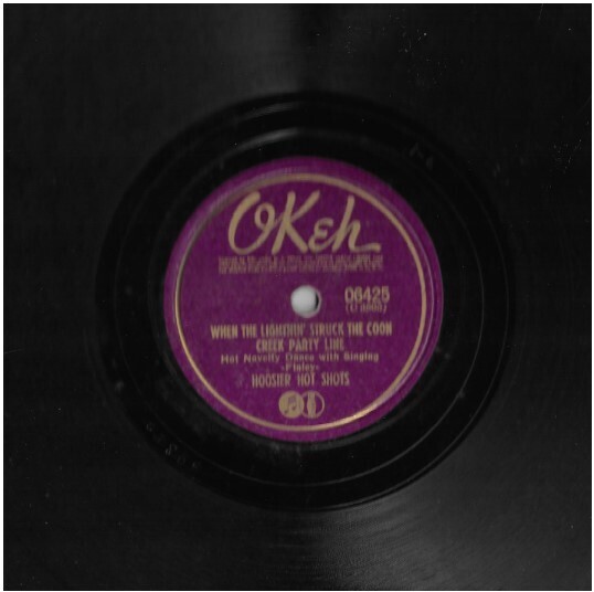 Hoosier Hot Shots / When the Lightnin&#39; Struck the Coon Creek Party Line | Okeh 06425 | 10 Inch Shellac Single (78 RPM) | October 1941