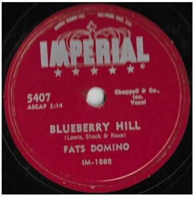 Domino, Fats / Blueberry Hill | Imperial 5407 | 10 Inch Shellac Single (78 RPM) | September 1956