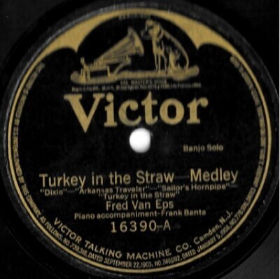 Van Eps, Fred / Turkey in the Straw - Medley | Victor 16390 | 10 Inch Shellac Single (78 RPM) | October 1909