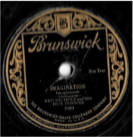 Nichols, Red / Imagination | Brunswick 3989 | 10 Inch Shellac Single (78 RPM) | September 1938