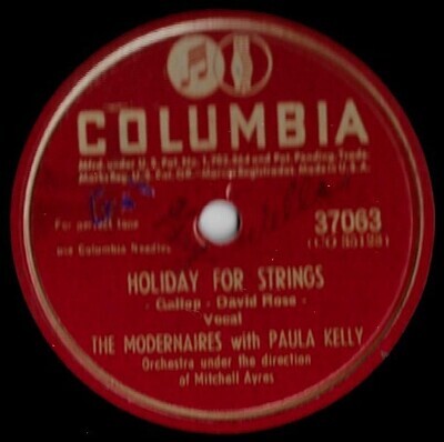 Modernaires, The (with Paula Kelly) / To Each His Own | Columbia 37063 | 10 Inch Shellac Single (78 RPM) | July 1946
