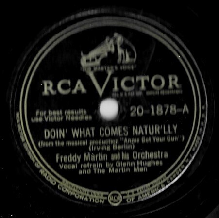 Martin, Freddy / Doin' What Comes Natur'lly | RCA Victor 20-1878 | 10 Inch Shellac Single (78 RPM) | June 1946
