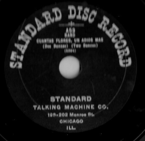 Uncredited Artists / Cuantas Flores, Un Adios Mas | Standard Disc A-53 | 10 Inch Shellac Single (78 RPM) | 1901