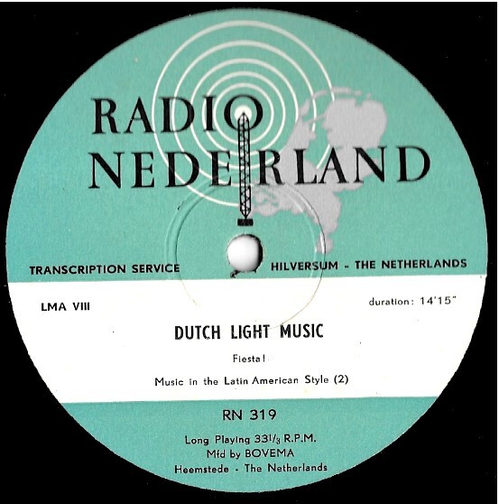 Various Artists / Dutch Light Music | Radio Nederland RN-312 - 323 | 10  Inch Vinyl Album (33 RPM) | Box Set | Netherlands