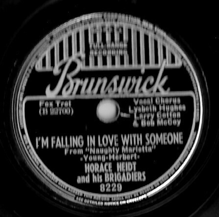 Heidt, Horace / I&#39;m Falling in Love with Someone | Brunswick 8229 | 10 Inch Shellac Single (78 RPM) | February 1938