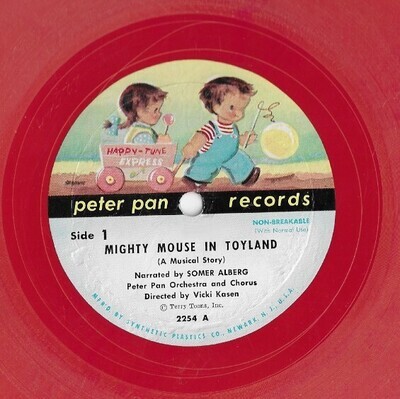 Alberg, Somer / Mighty Mouse in Toyland | Peter Pan 2254 | 10 Inch Vinyl Single (78 RPM) | Red Vinyl