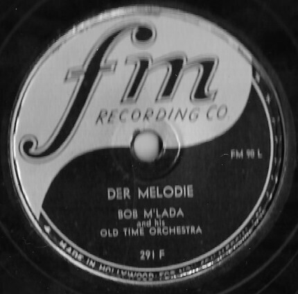 M'Lada, Bob / Der Melodie | FM 291 | 10 Inch Shellac Single (78 RPM)