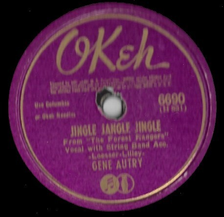 Autry, Gene / Jingle Jangle Jingle | Okeh 6690 | 10 Inch Shellac Single (78 RPM) | June 1942