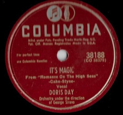 Day, Doris / It&#39;s Magic | Columbia 38188 | 10 Inch Shellac Single (78 RPM) | April 1948