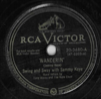 Kaye, Sammy / Wanderin&#39; | RCA Victor 20-3680 | 10 Inch Shellac Single (78 RPM) | January 1950