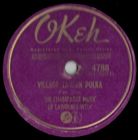 Welk, Lawrence / Village Tavern Polka | Okeh 4788 | 10 Inch Shellac Single (78 RPM) | April 1939