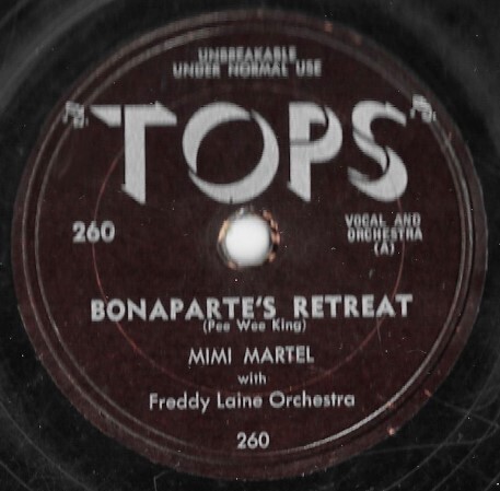 Martel, Mimi / Bonaparte&#39;s Retreat | Tops 260 | 10 Inch Shellac Single (78 RPM)