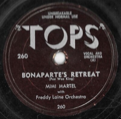 Martel, Mimi / Bonaparte&#39;s Retreat | Tops 260 | 10 Inch Shellac Single (78 RPM)