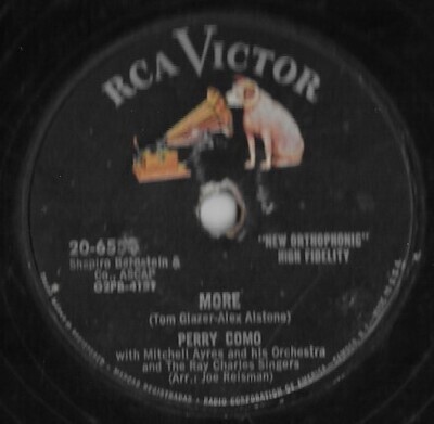 Como, Perry / More | RCA Victor 20-6554 | 10 Inch Shellac Single (78 RPM) | May 1956