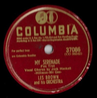Brown, Les / My Serenade | Columbia 37086 | 10 Inch Shellac Single (78 RPM) | September 1946