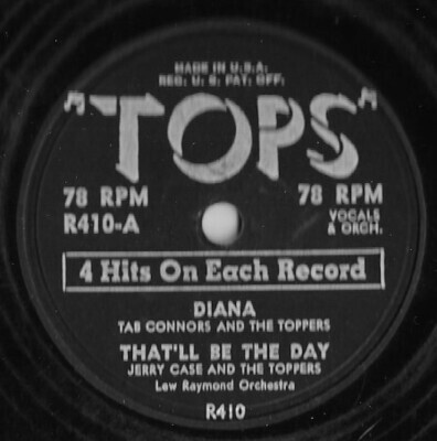 Various Artists / Diana + 3 | Tops R-410 | 10" Shellac EP (78 RPM) | 1957