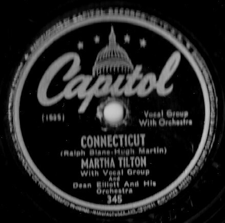 Tilton, Martha / Connecticut | Capitol 345 (January 1947)