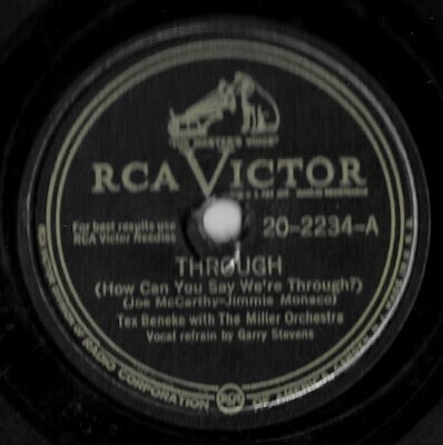 Beneke, Tex / Through (How Can You Say We&#39;re Through?) | RCA Victor 20-2234 (April 1947)