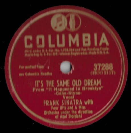 Sinatra, Frank / It&#39;s the Same Old Dream | Columbia 37288 | 10 Inch Shellac Single (78 RPM) | March 1947