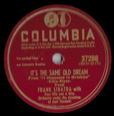 Sinatra, Frank / It&#39;s the Same Old Dream | Columbia 37288 | 10 Inch Shellac Single (78 RPM) | March 1947