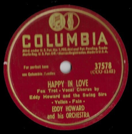 Howard, Eddy / Happy In Love | Columbia 37578 (1947)