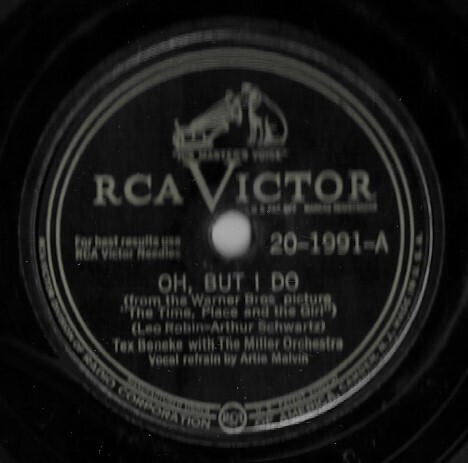 Beneke, Tex / Oh, But I Do | RCA Victor 20-1991 | 10 Inch Shellac Single (78 RPM) | October 1946