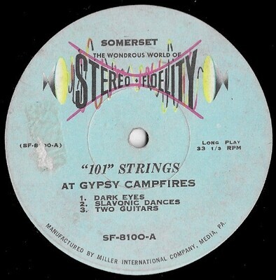 101 Strings / At Gypsy Campfires | Somerset SF-8100 | 12 Inch Vinyl Album (33 RPM) | 1958
