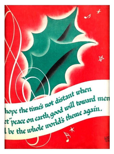 Victor / Sweet Peace On Earth | Musicard | 12 Inch Record Company Sleeve | 1941