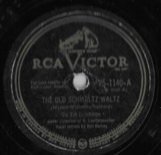 Six Fat Dutchmen / The Old Schmaltz Waltz | RCA Victor 25-1140 | 10 Inch Shellac Single (78 RPM) | 1949 | Canada