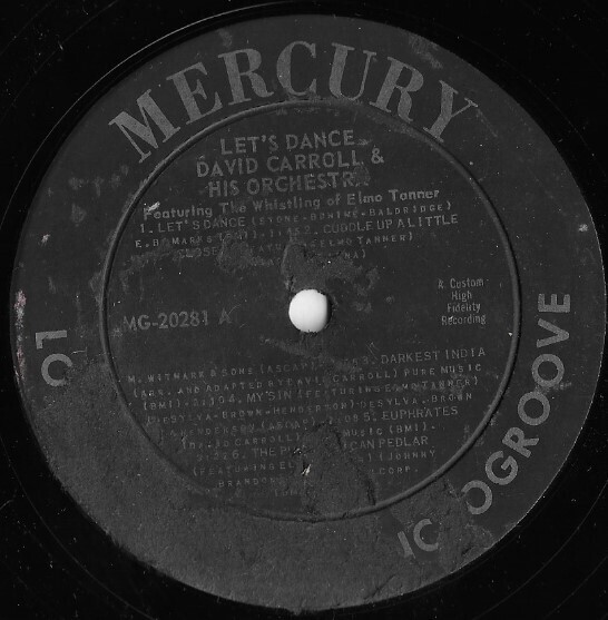 Carroll, David / Let&#39;s Dance | Mercury MG-20281 | 12 Inch Vinyl Album (33 RPM) | 1957