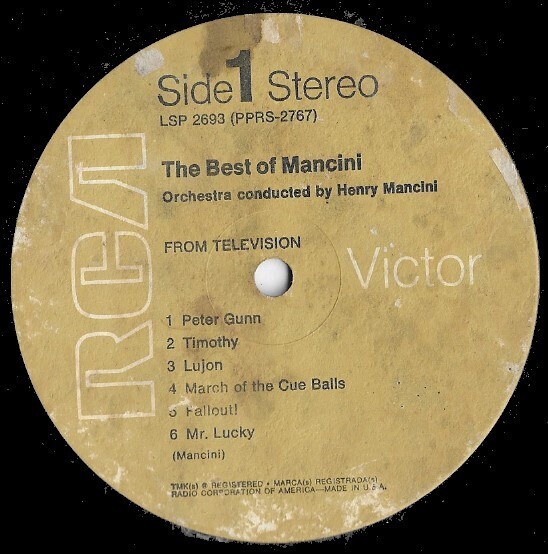 Mancini, Henry / The Best of Mancini | RCA Victor LSP-2693 | 12 Inch Vinyl Album (33 RPM) | 1976