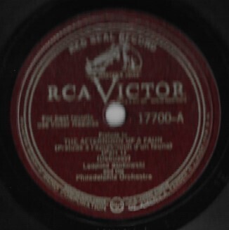 Stokowski, Leopold / Prelude to The Afternoon of a Faun | RCA Victor Red Seal 17700 | 12 Inch Shellac Single (78 RPM) | 1941