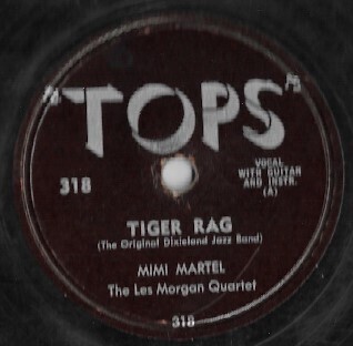 Martel, Mimi / Tiger Rag | Tops 318 | 10 Inch Shellac Single (78 RPM) | 1952