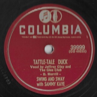 Kaye, Sammy / Tattle-Tale Duck | Columbia 39999 | 10 Inch Shellac Single (78 RPM) | May 1953