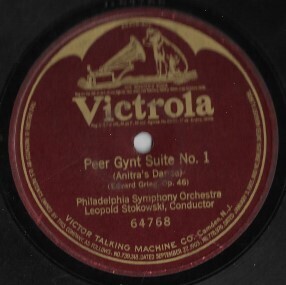 Stokowski, Leopold / Peer Gynt Suite No. 1 | Victrola 64768 | 10 Inch Shellac Single (78 RPM) | 1917