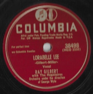 Gilbert, Ray / Lorabelle Lee | Columbia 38498 | 10 Inch Shellac Single (78 RPM) | 1949