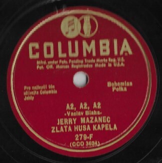 Mazanec, Jerry / Az, Az, Az | Columbia 279-F | 10 Inch Shellac Single (78 RPM) | 1941