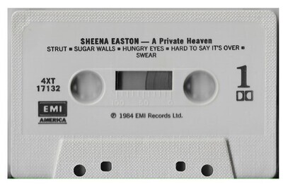Easton, Sheena / A Private Heaven | EMI America 4XT-17132 | September 1984