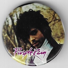 Prince / Closeup-Outdoors | Pin-Back Button | 1984