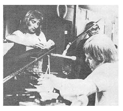 Stewart, Rod / In the Recording Studio-with Barry Beckett | Magazine Photo | 1970s