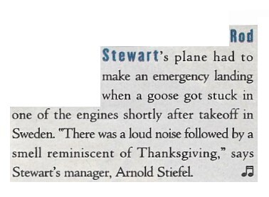 Stewart, Rod / Emergency Landing | Magazine Article | August 1995